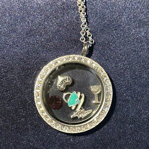 Floating Charm Locket Necklace